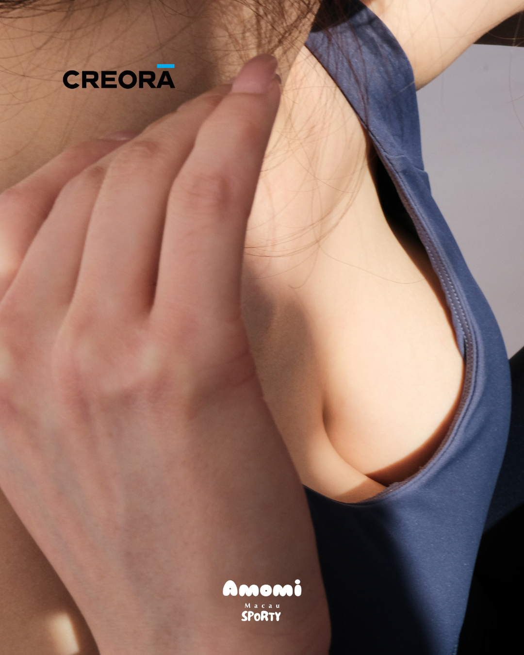 Creora®系列-固定一體式胸墊雙C美背可調節肩帶及背扣高強度運動內衣