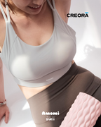 Creora®系列-固定一體式胸墊拼色幼細肩帶可調節背扣低中強度運動內衣