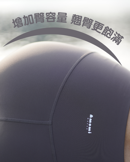後方收納口袋款·高腰裸感緊身褲Leggings