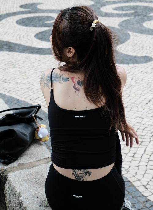 All BLACK 套裝 ➔ Cami Bra Top ☓ Flared Pants