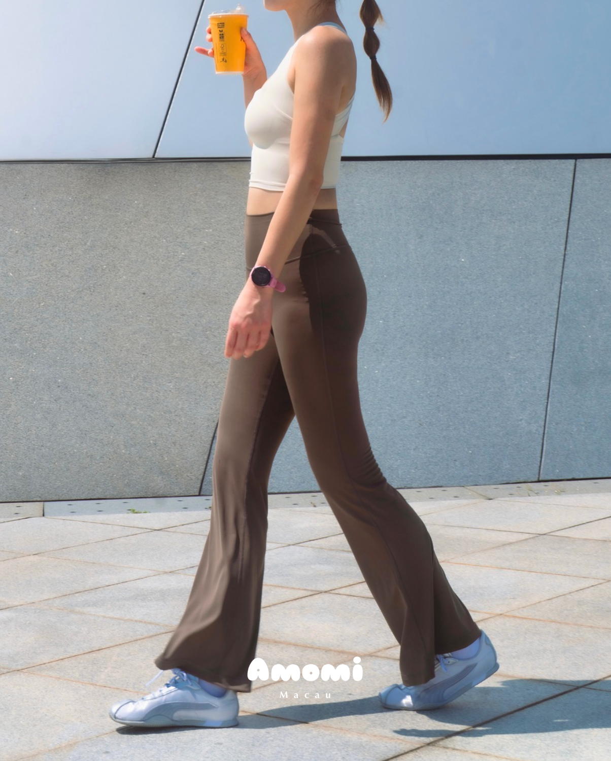 拿鐵套裝 · Latte Set ➔ Cropped Bra Top ☓ Flared Pants