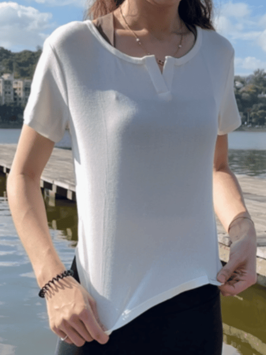 羅紋布短版Ribbed Tee