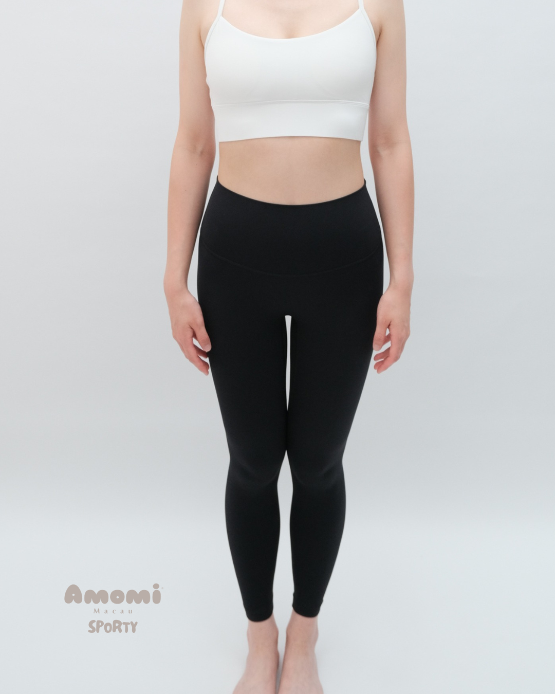後方收納口袋款·高腰裸感緊身褲Leggings